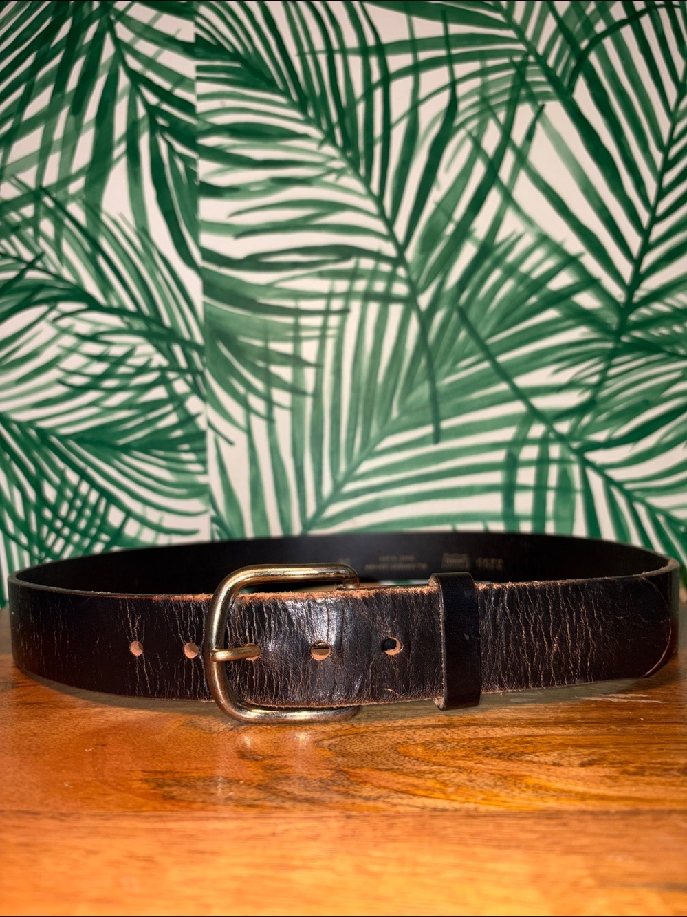 Levi’s Vintage Black Harness Leather Belt Men’s 36 USA